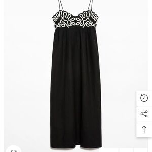 NWT Linen Black and White Dress